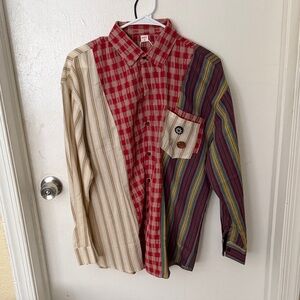 Women’s Multicolor Patchwork Casual Shirt